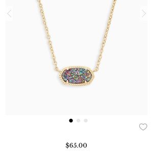 Kendra Scott Elisa Pendant Necklace In Multi Drusy